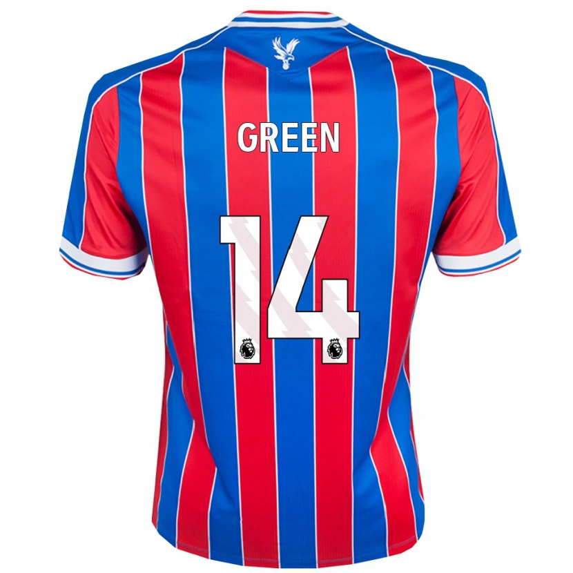 Danxen Enfant Maillot Josie Green #14 Bleu Rouge Blanc Tenues Domicile 2025/26 T-Shirt