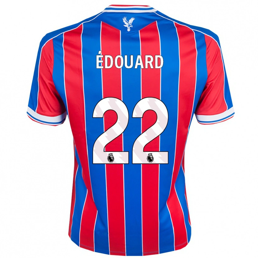 Danxen Enfant Maillot Odsonne Edouard #22 Bleu Rouge Blanc Tenues Domicile 2025/26 T-Shirt