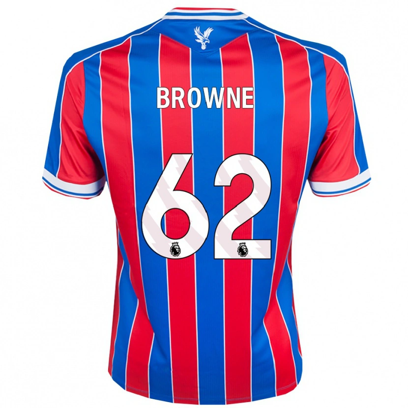 Danxen Enfant Maillot Luke Browne #62 Bleu Rouge Blanc Tenues Domicile 2025/26 T-Shirt