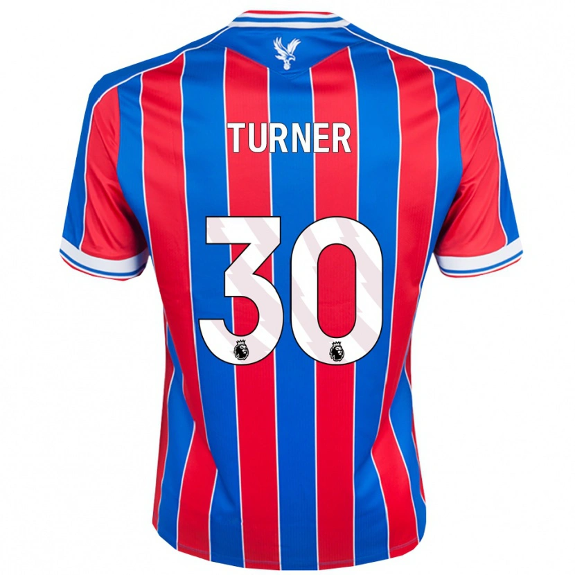 Danxen Enfant Maillot Matt Turner #30 Bleu Rouge Blanc Tenues Domicile 2025/26 T-Shirt