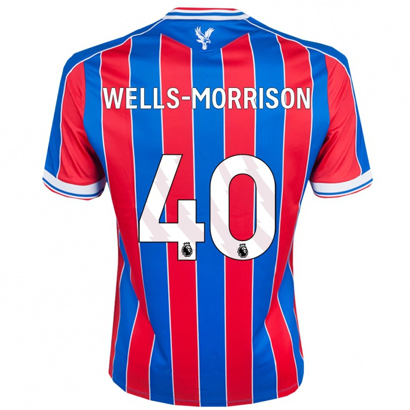 Danxen Enfant Maillot Jack Wells-Morrison #40 Bleu Rouge Blanc Tenues Domicile 2025/26 T-Shirt