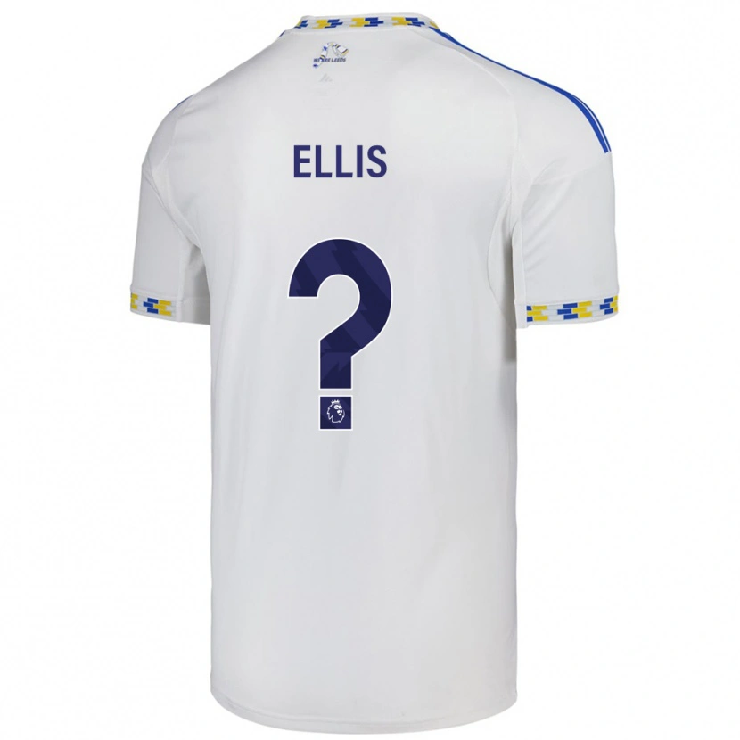 Danxen Enfant Maillot Macy Ellis #0 Blanc Bleu Tenues Domicile 2025/26 T-Shirt