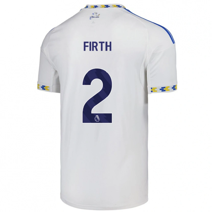 Danxen Enfant Maillot Will Firth #2 Blanc Bleu Tenues Domicile 2025/26 T-Shirt