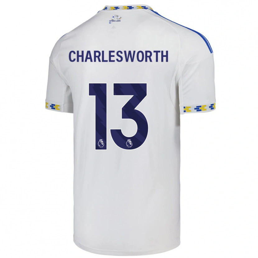 Danxen Enfant Maillot Millie Robshaw-Charlesworth #13 Blanc Bleu Tenues Domicile 2025/26 T-Shirt