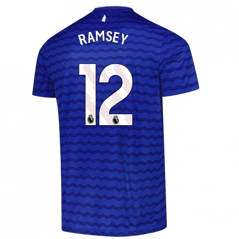 Danxen Enfant Maillot Emily Ramsey #12 Bleu Marine Tenues Domicile 2025/26 T-Shirt