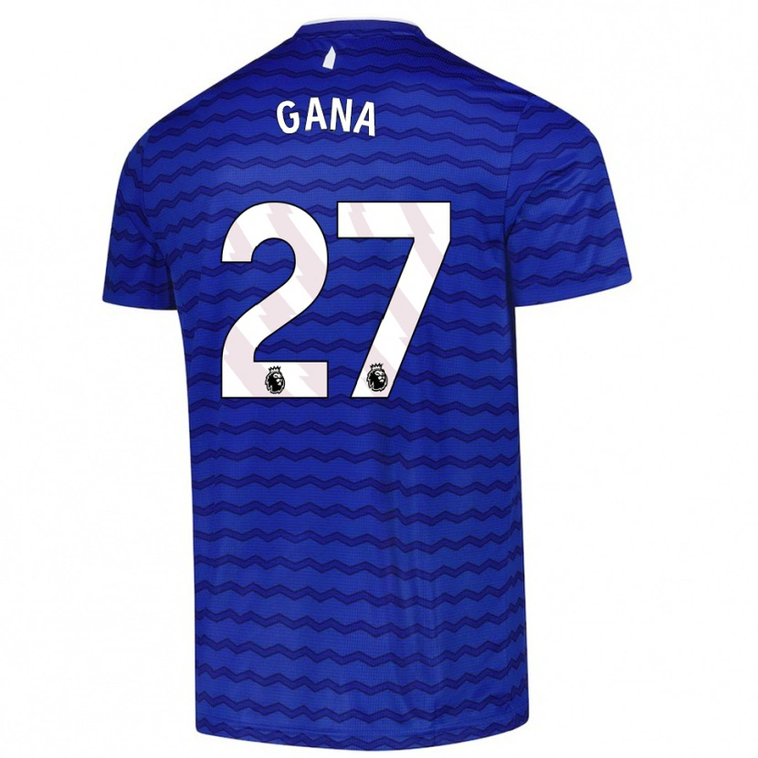 Danxen Enfant Maillot Idrissa Gueye #27 Bleu Marine Tenues Domicile 2025/26 T-Shirt