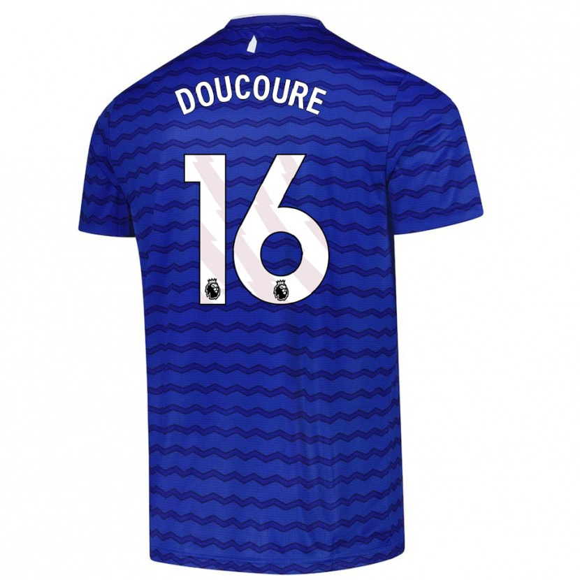 Danxen Enfant Maillot Abdoulaye Doucoure #16 Bleu Marine Tenues Domicile 2025/26 T-Shirt