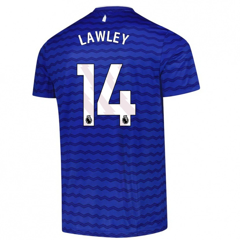 Danxen Enfant Maillot Melissa Lawley #14 Bleu Marine Tenues Domicile 2025/26 T-Shirt