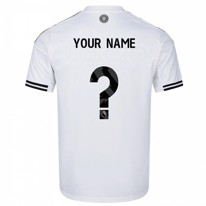 Danxen Enfant Maillot Votre Nom #0 Blanc Noir Tenues Domicile 2025/26 T-Shirt