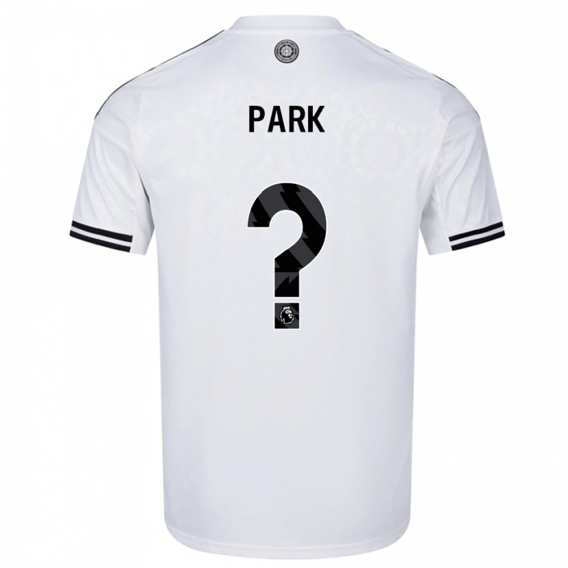 Danxen Enfant Maillot Damon Park #0 Blanc Noir Tenues Domicile 2025/26 T-Shirt