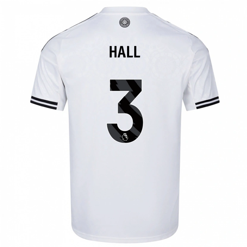 Danxen Enfant Maillot Marcell Hall #3 Blanc Noir Tenues Domicile 2025/26 T-Shirt