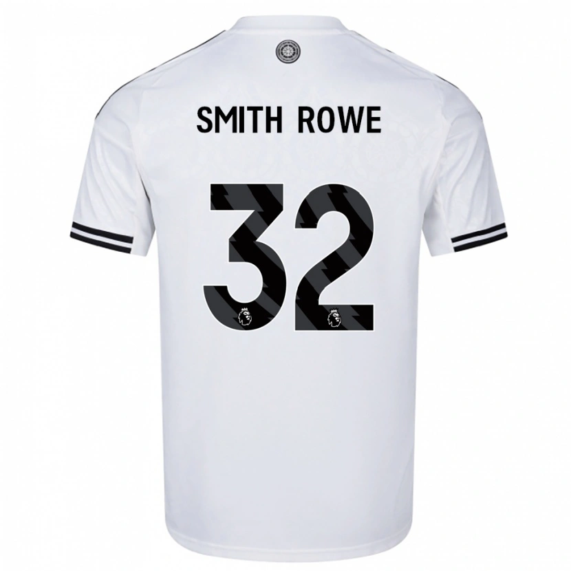Danxen Enfant Maillot Emile Smith Rowe #32 Blanc Noir Tenues Domicile 2025/26 T-Shirt