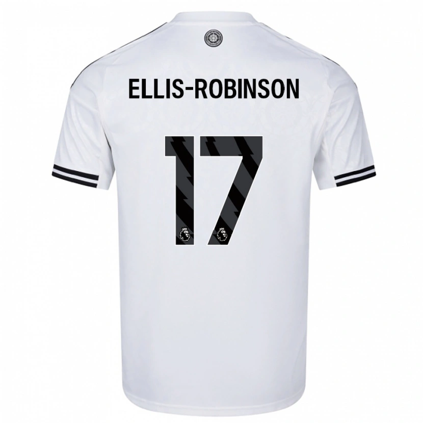 Danxen Enfant Maillot Eddie Ellis-Robinson #17 Blanc Noir Tenues Domicile 2025/26 T-Shirt