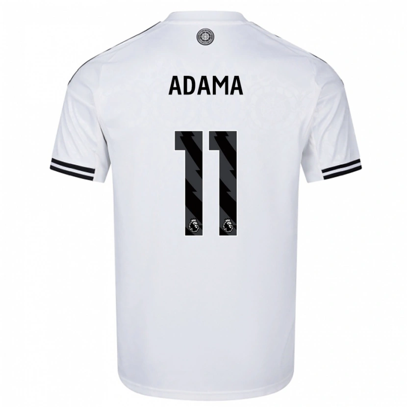 Danxen Enfant Maillot Adama Traoré #11 Blanc Noir Tenues Domicile 2025/26 T-Shirt