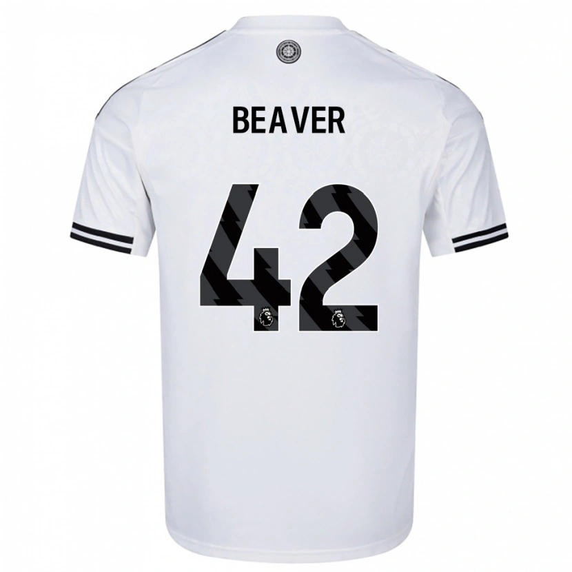 Danxen Enfant Maillot Cat Beaver #42 Blanc Noir Tenues Domicile 2025/26 T-Shirt