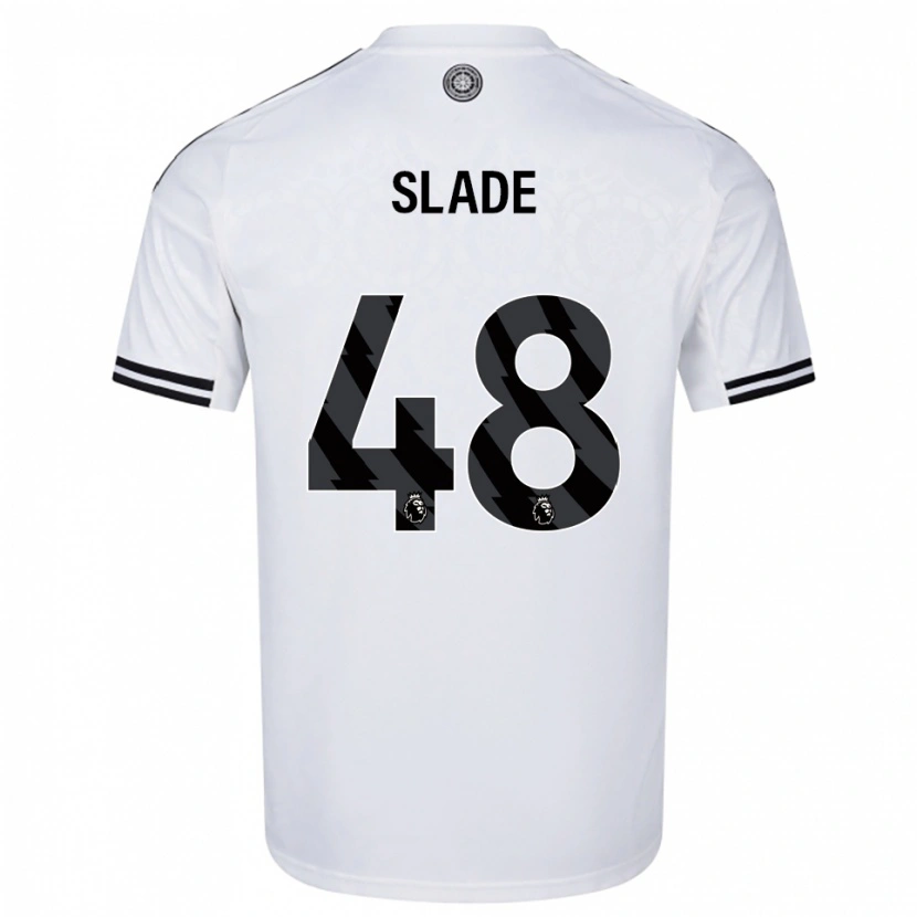 Danxen Enfant Maillot Bradley Slade #48 Blanc Noir Tenues Domicile 2025/26 T-Shirt