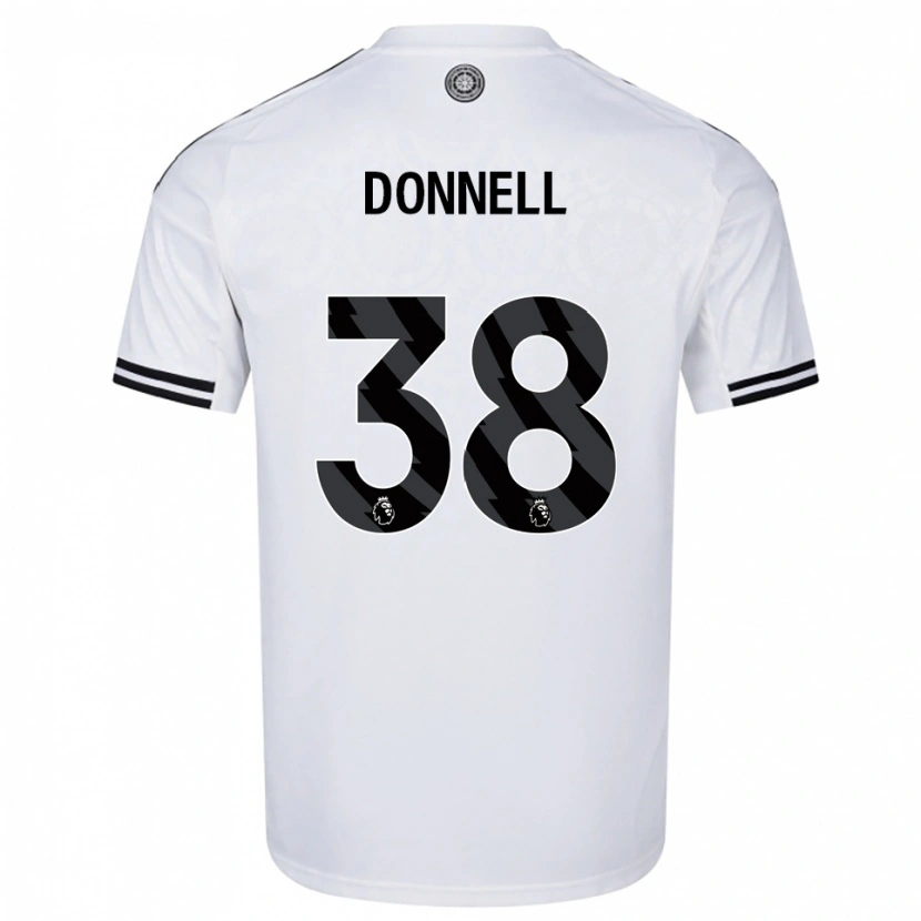 Danxen Enfant Maillot Chris Donnell #38 Blanc Noir Tenues Domicile 2025/26 T-Shirt