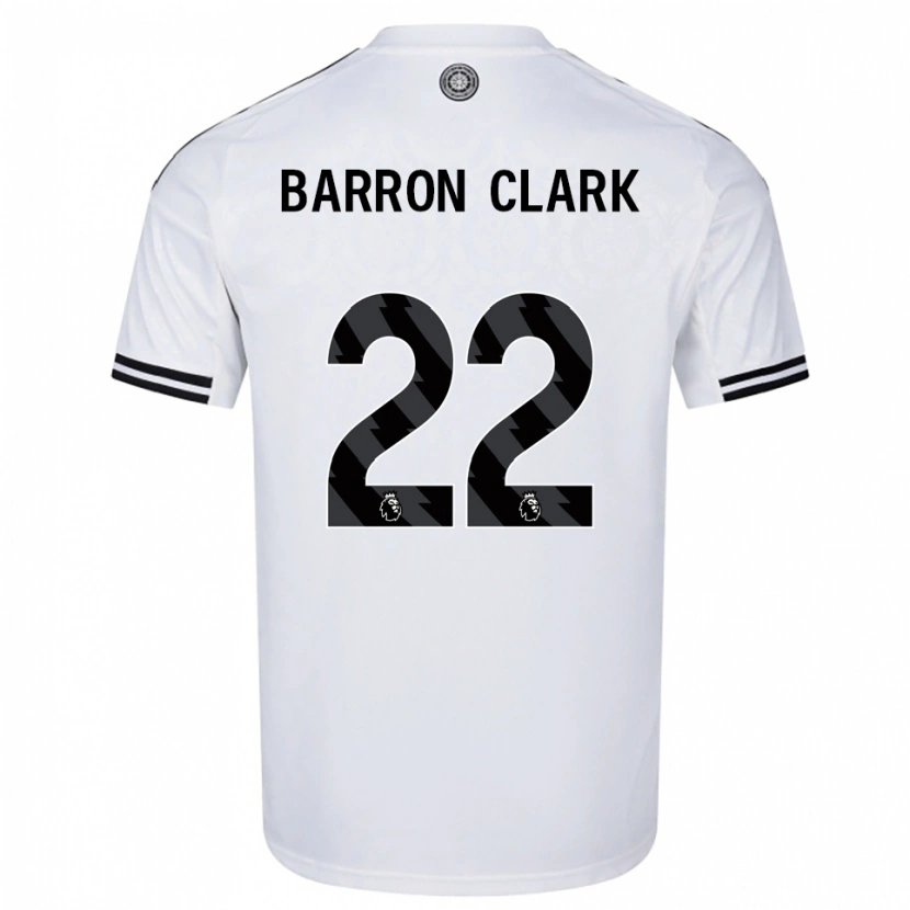Danxen Enfant Maillot Betty Barron-Clark #22 Blanc Noir Tenues Domicile 2025/26 T-Shirt