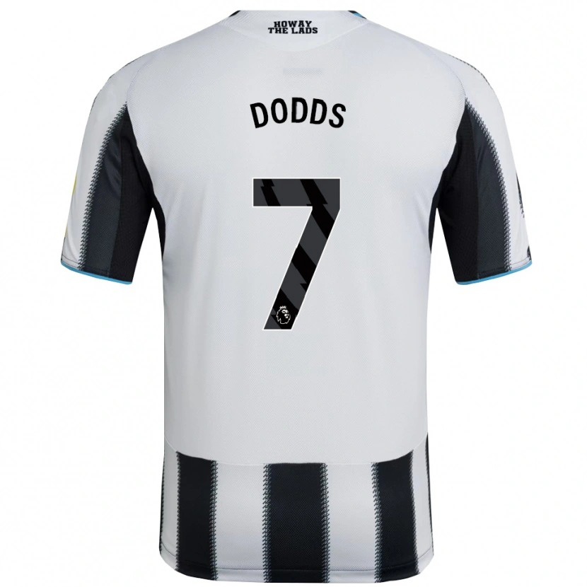 Danxen Enfant Maillot Tyler Dodds #7 Noir Blanc Tenues Domicile 2025/26 T-Shirt