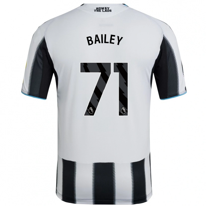 Danxen Enfant Maillot Scott Bailey #71 Noir Blanc Tenues Domicile 2025/26 T-Shirt