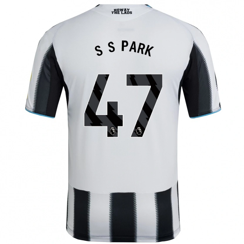 Danxen Enfant Maillot Seung-Soo Park #47 Noir Blanc Tenues Domicile 2025/26 T-Shirt