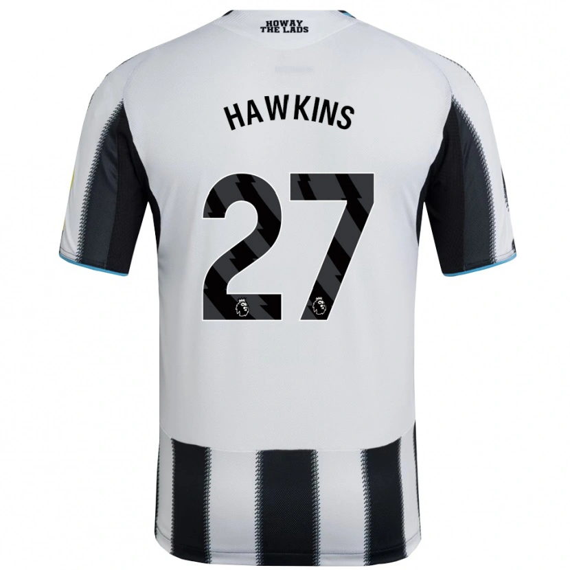 Danxen Enfant Maillot Hannah Hawkins #27 Noir Blanc Tenues Domicile 2025/26 T-Shirt