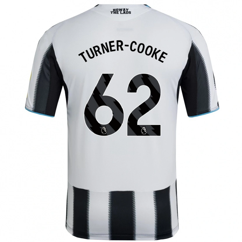 Danxen Enfant Maillot Jay Turner-Cooke #62 Noir Blanc Tenues Domicile 2025/26 T-Shirt