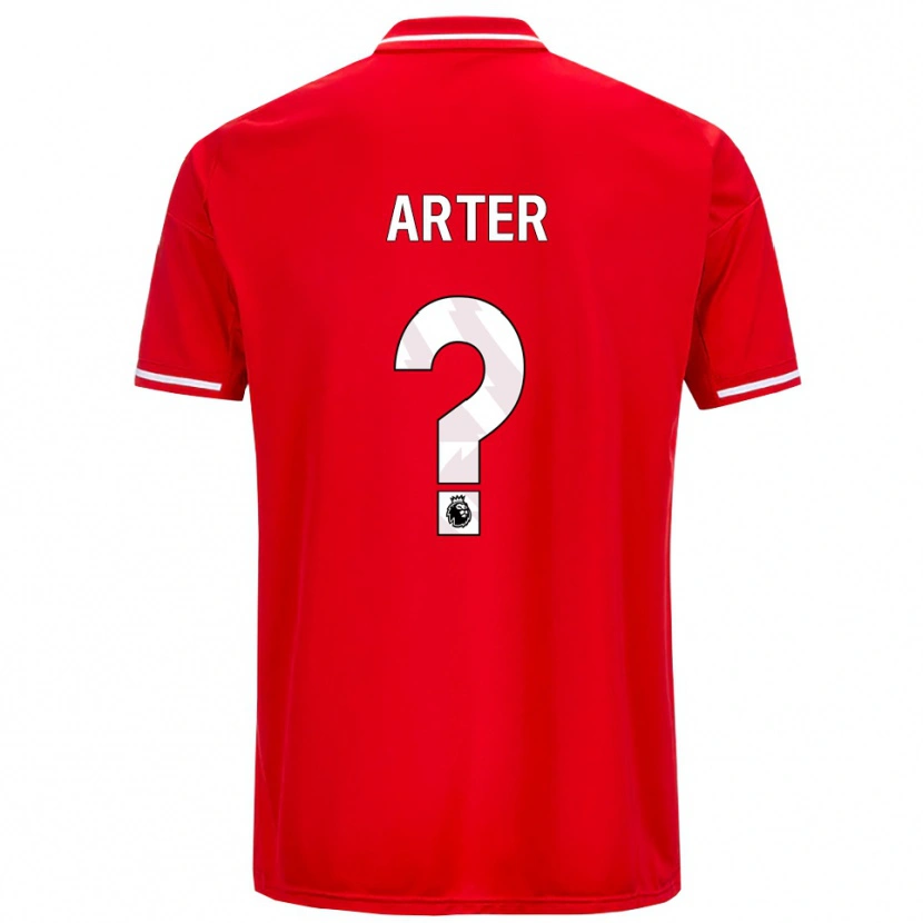 Danxen Enfant Maillot Harry Arter #0 Rouge Blanc Tenues Domicile 2025/26 T-Shirt