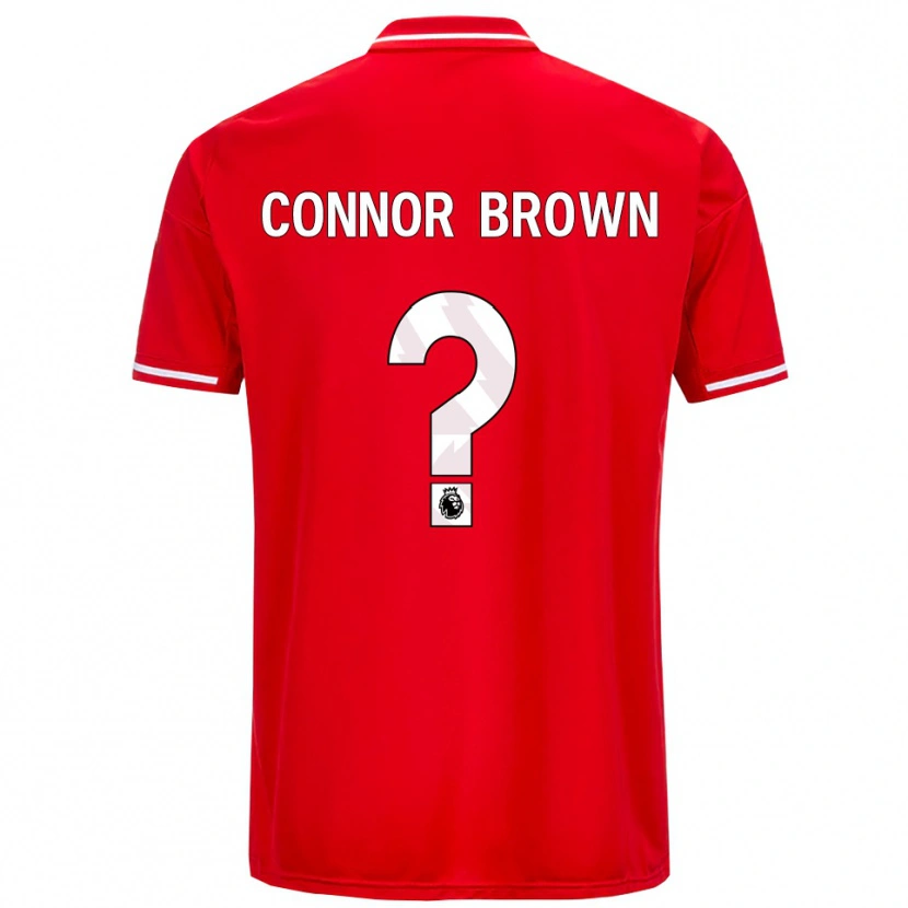 Danxen Enfant Maillot Connor Brown #0 Rouge Blanc Tenues Domicile 2025/26 T-Shirt