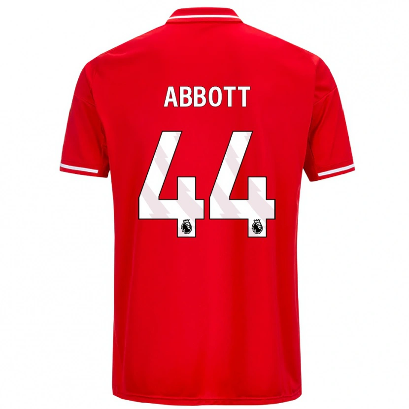 Danxen Enfant Maillot Zach Abbott #44 Rouge Blanc Tenues Domicile 2025/26 T-Shirt