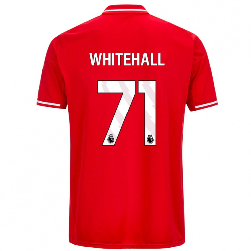 Danxen Enfant Maillot Archie Whitehall #71 Rouge Blanc Tenues Domicile 2025/26 T-Shirt