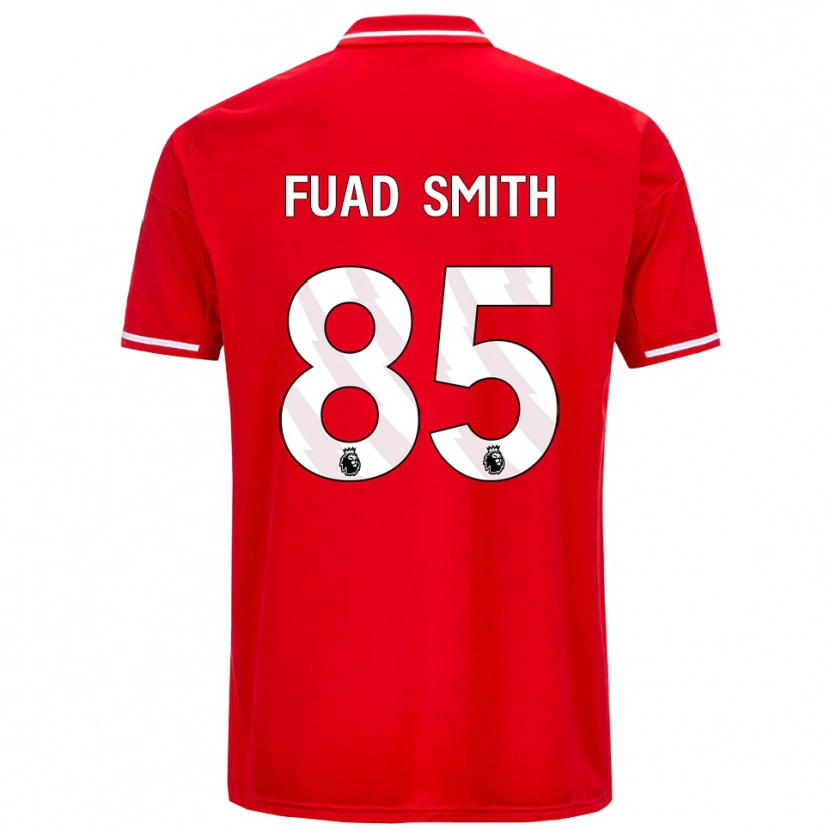 Danxen Enfant Maillot Fuad Smith #85 Rouge Blanc Tenues Domicile 2025/26 T-Shirt