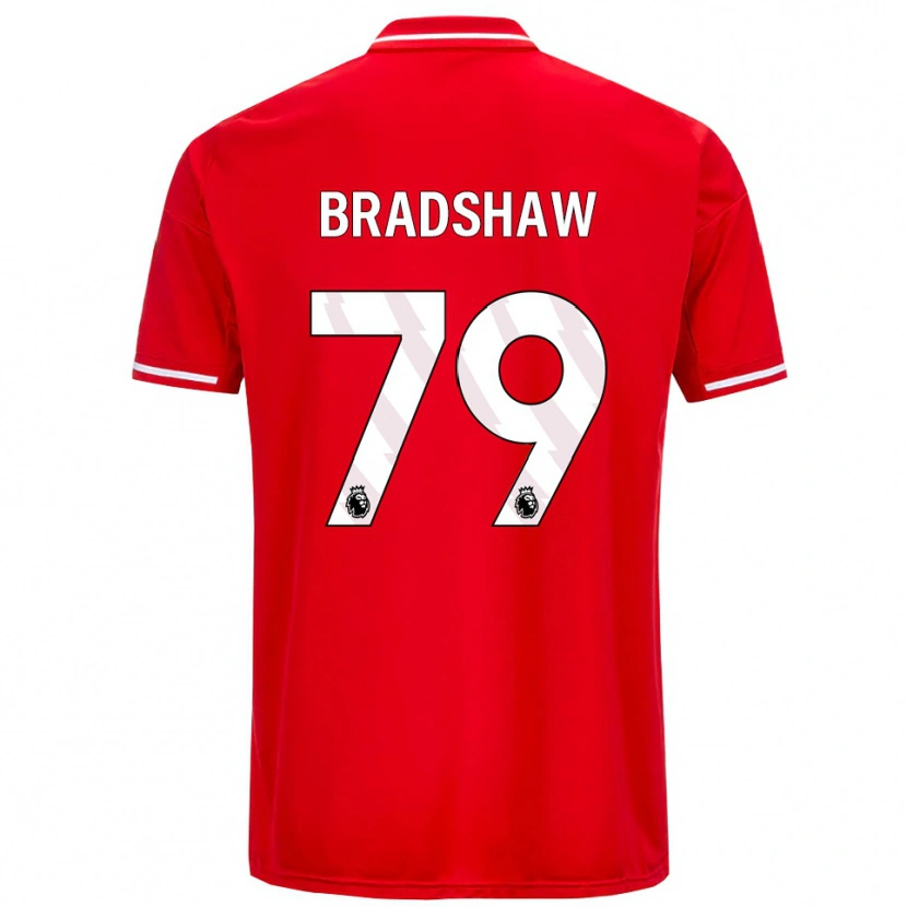 Danxen Enfant Maillot Alfie Bradshaw #79 Rouge Blanc Tenues Domicile 2025/26 T-Shirt