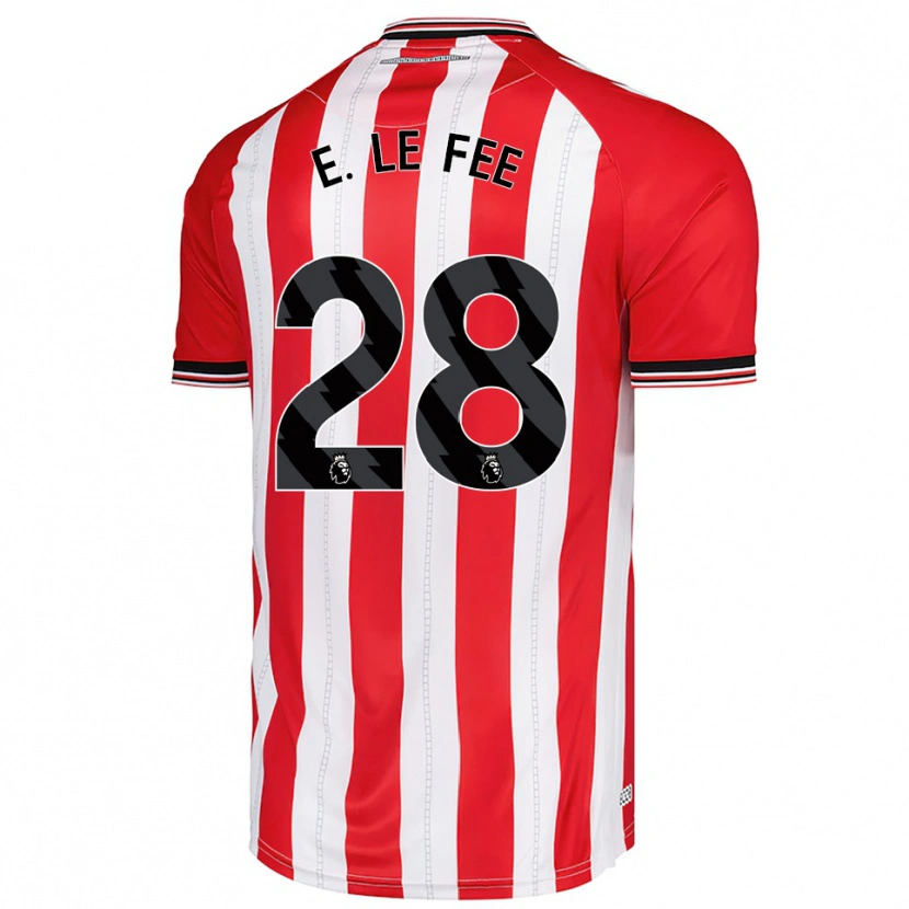 Danxen Enfant Maillot Enzo Le Fée #28 Rouge Blanc Tenues Domicile 2025/26 T-Shirt