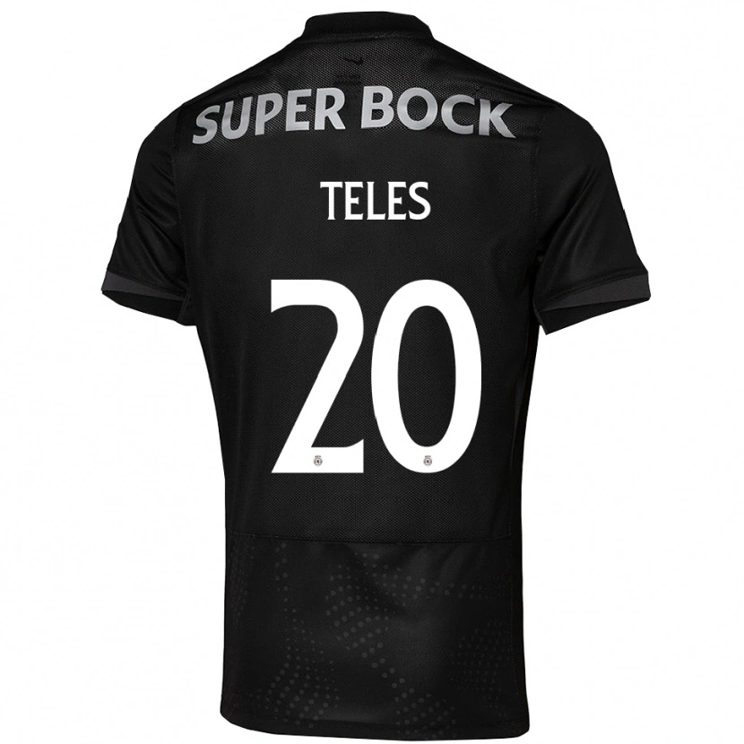 Danxen Enfant Maillot Ana Isabel Teles #20 Noir Blanc Tenues Extérieur 2025/26 T-Shirt