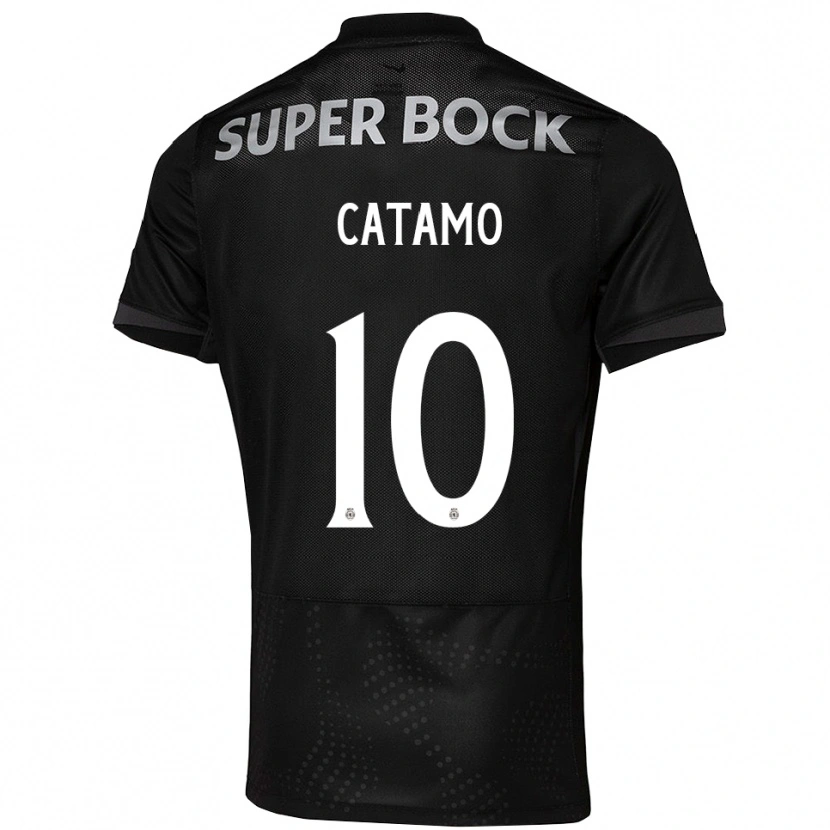 Danxen Enfant Maillot Geny Catamo #10 Noir Blanc Tenues Extérieur 2025/26 T-Shirt