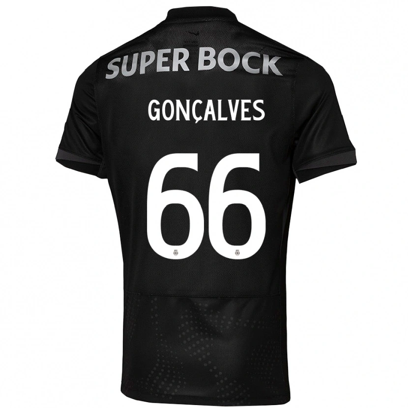 Danxen Enfant Maillot Iara Gonçalves #66 Noir Blanc Tenues Extérieur 2025/26 T-Shirt