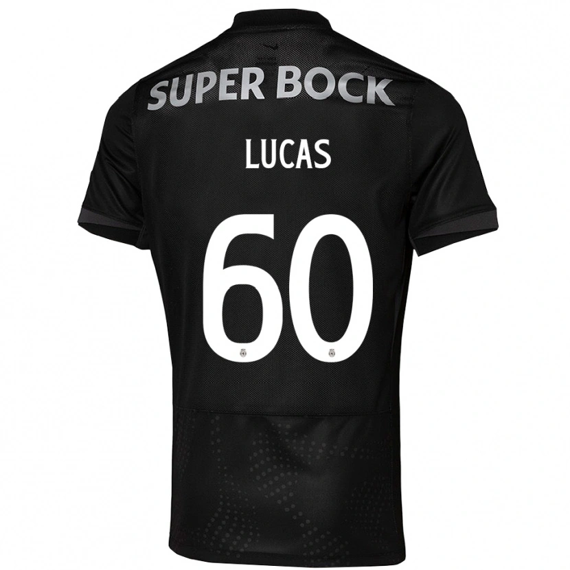Danxen Enfant Maillot Rayan Lucas #60 Noir Blanc Tenues Extérieur 2025/26 T-Shirt
