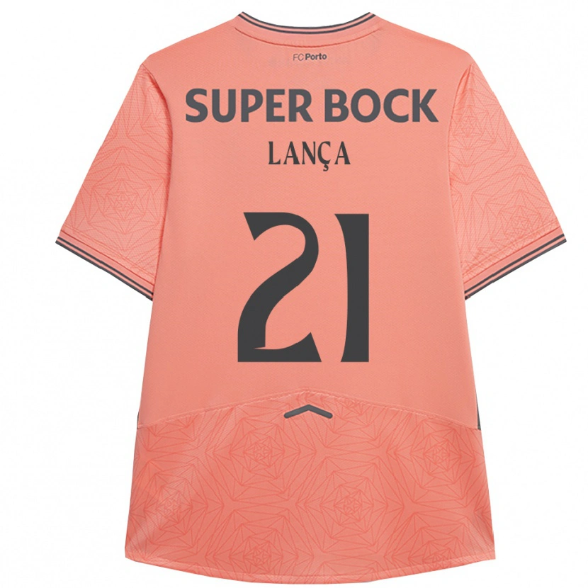 Danxen Enfant Maillot Gabriel Lança #21 Rose Marine Tenues Extérieur 2025/26 T-Shirt