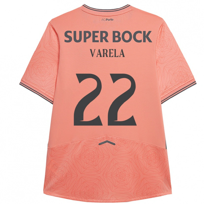 Danxen Enfant Maillot Alan Varela #22 Rose Marine Tenues Extérieur 2025/26 T-Shirt