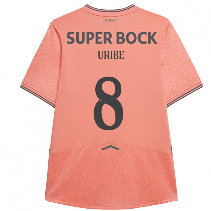 Danxen Enfant Maillot Mateus Uribe #8 Rose Marine Tenues Extérieur 2025/26 T-Shirt