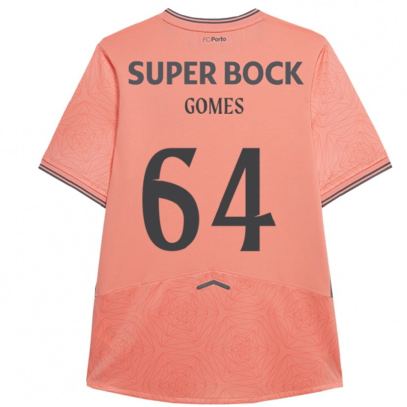 Danxen Enfant Maillot Luís Gomes #64 Rose Marine Tenues Extérieur 2025/26 T-Shirt