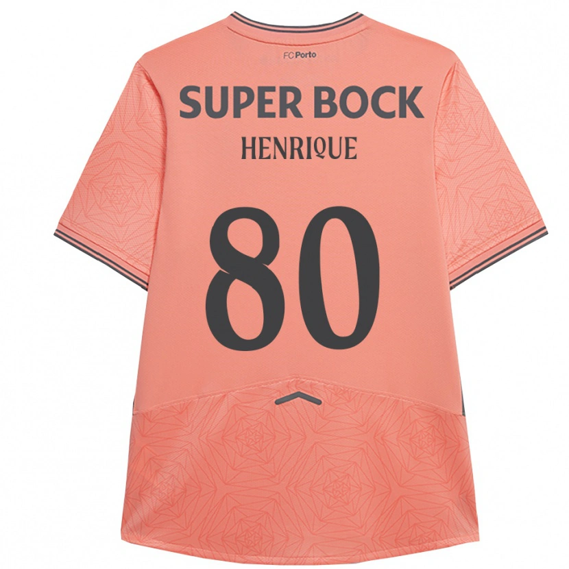 Danxen Enfant Maillot Kaio Henrique #80 Rose Marine Tenues Extérieur 2025/26 T-Shirt