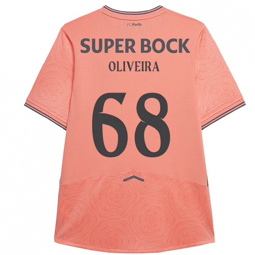 Danxen Enfant Maillot André Oliveira #68 Rose Marine Tenues Extérieur 2025/26 T-Shirt
