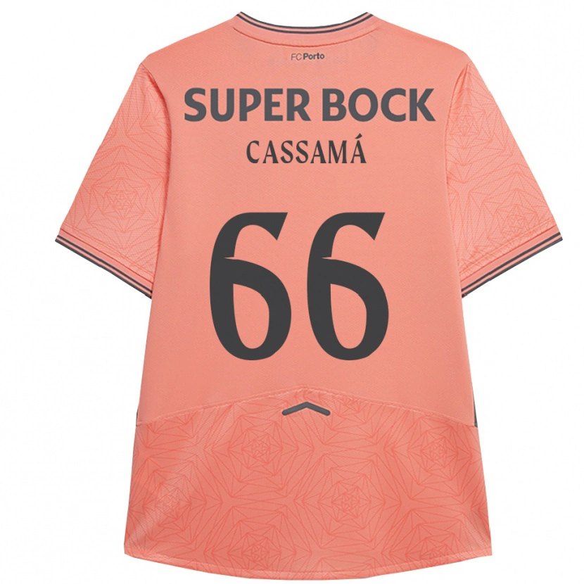 Danxen Enfant Maillot Adramane Cassamá #66 Rose Marine Tenues Extérieur 2025/26 T-Shirt