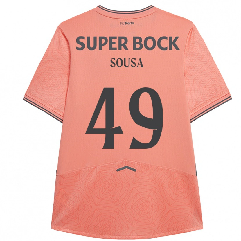 Danxen Enfant Maillot Gonçalo Sousa #49 Rose Marine Tenues Extérieur 2025/26 T-Shirt