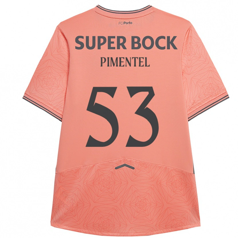 Danxen Enfant Maillot Eric Pimentel #53 Rose Marine Tenues Extérieur 2025/26 T-Shirt