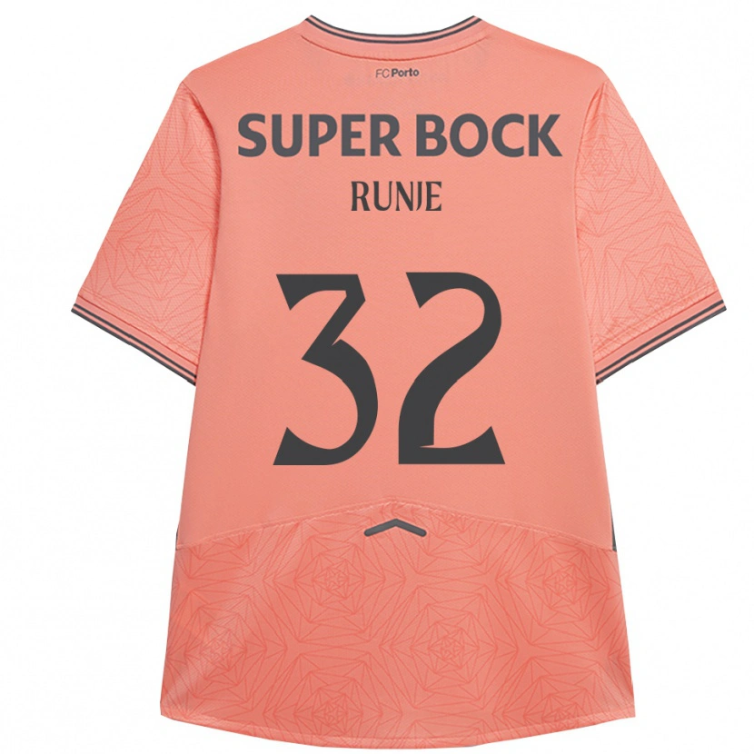 Danxen Enfant Maillot Roko Runje #32 Rose Marine Tenues Extérieur 2025/26 T-Shirt