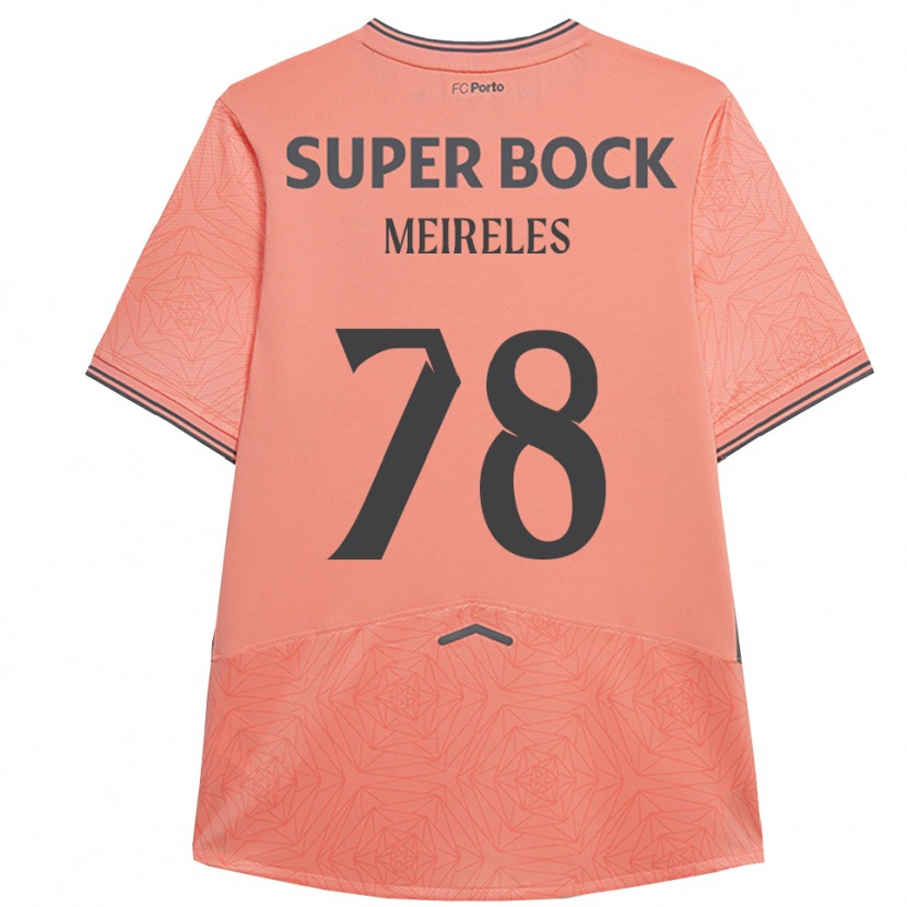Danxen Enfant Maillot Jorge Meireles #78 Rose Marine Tenues Extérieur 2025/26 T-Shirt