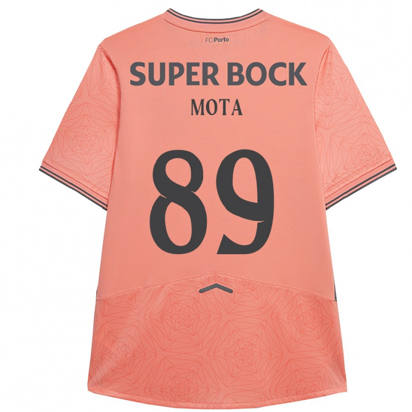 Danxen Enfant Maillot Luís Mota #89 Rose Marine Tenues Extérieur 2025/26 T-Shirt